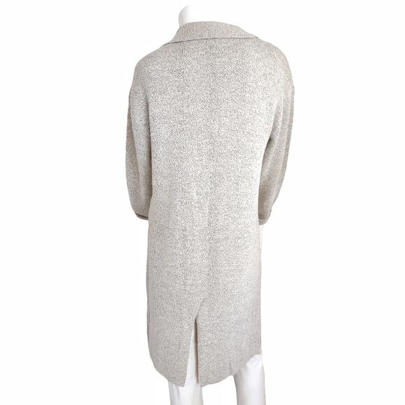 LULU'S Cuddle Club NEW Beige Long Sleeve Sweater Coat Cream Oatmeal Size M Comfy - Picture 8 of 10